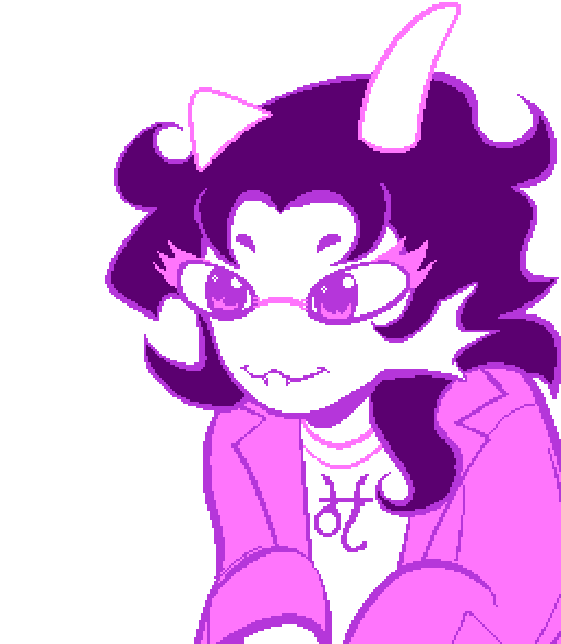 Fefetasprite, smiling.