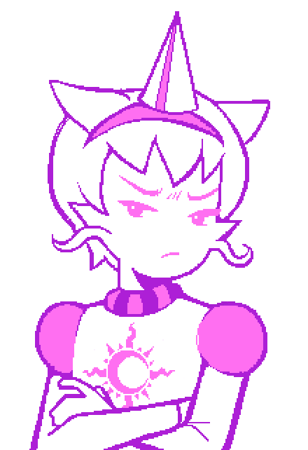 Jasprose with her arms folded disdainfully.