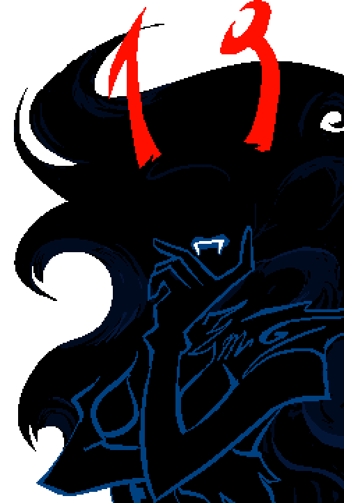 Mindfang tapping her chin with a thoughtful and annoyed expression.