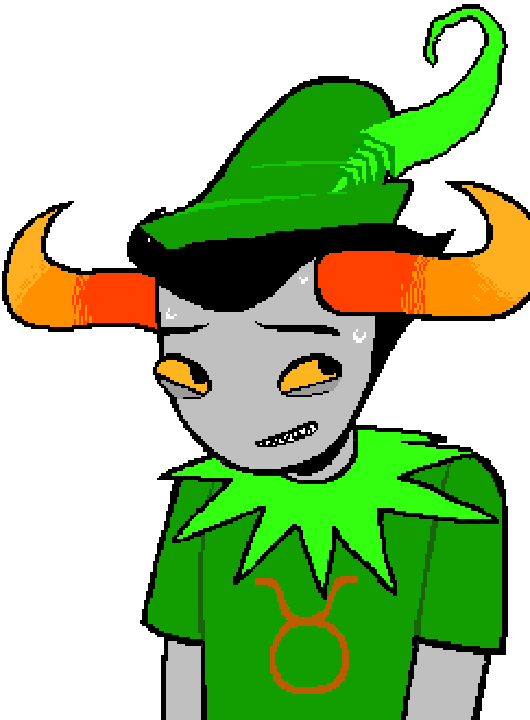 Pupa Pan Tavros, sweating nervously