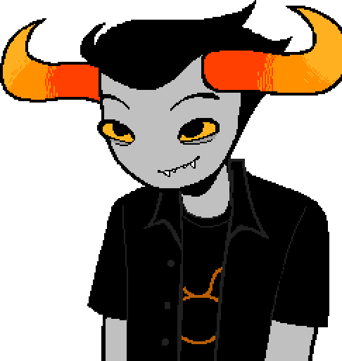 Tavros smiling