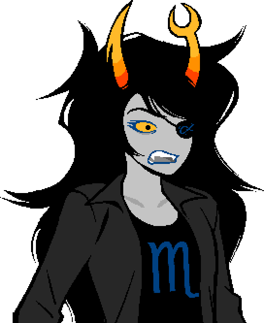 Vriska, frozen in shock