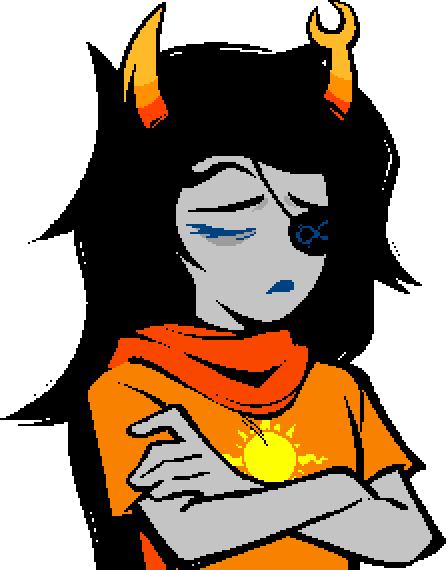 Vriska, pouting