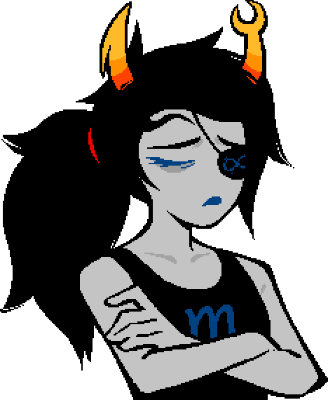 Vriska, pouting