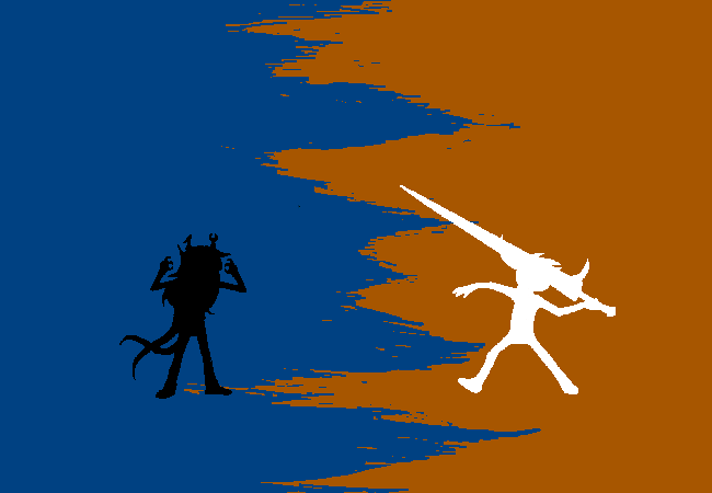 Tavros arches his arms back...