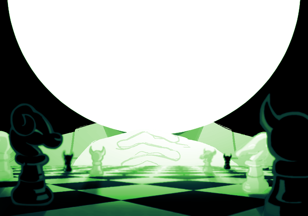 The chessboard background from before, but with Vriska removed.