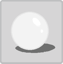Chapter select button. A white cueball. The head of Doc Scratch.