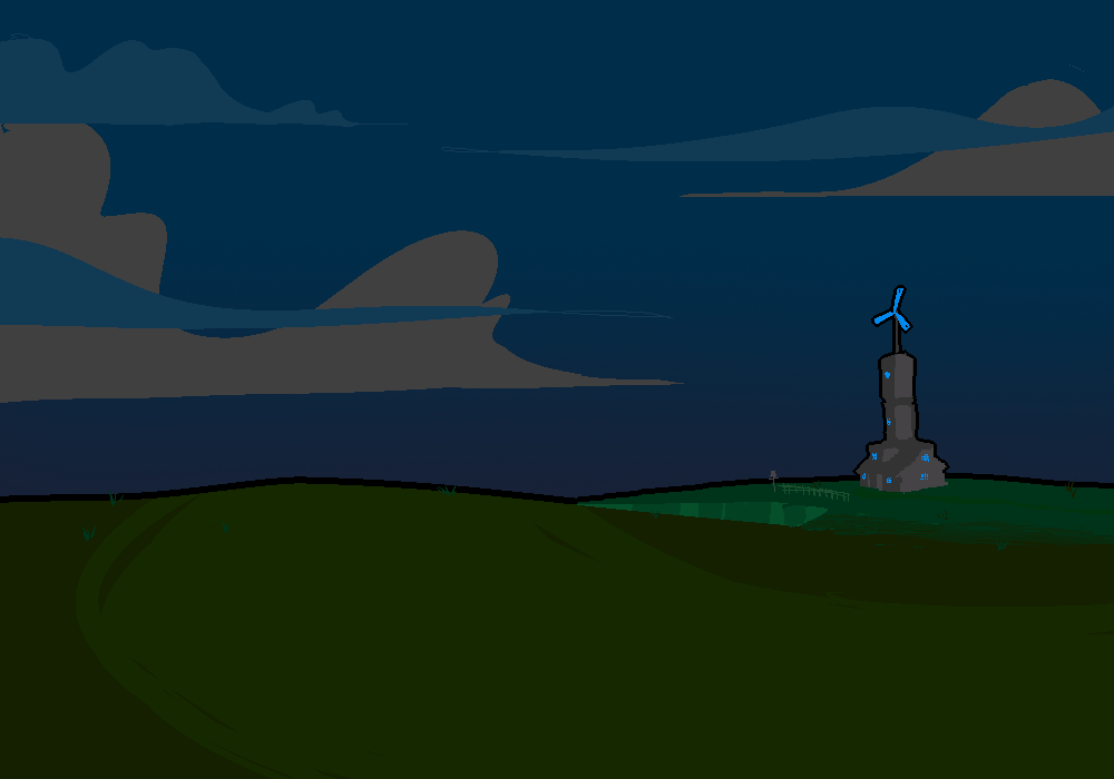 The grassy cliff outside Tavros's hive.